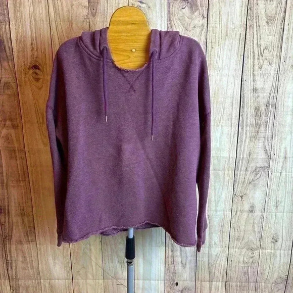 American Eagle Outfitters AE Boxy Washed Out Maroon Hoodie size M - Picture 1 of 10